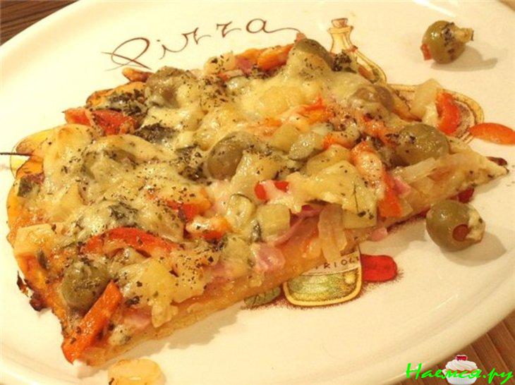 Пицца на тонкой основе (еще вариант)