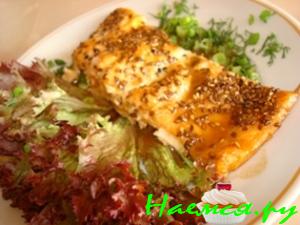 Лосось в пикантном соусе Лосось в пикантном соусе