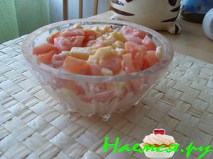 Салат "Красный сыр"