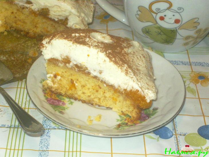 Мандариновый тортик с корицей
