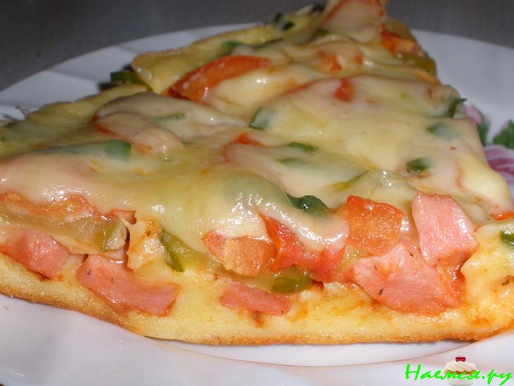 Пицца "Минутка" (оливки, ветчина...)