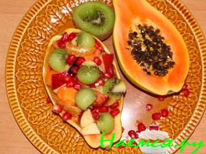 Тропический салат с папая