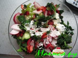 Салат с крапивкой