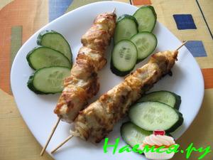 Шашлычки куриные на шпажках