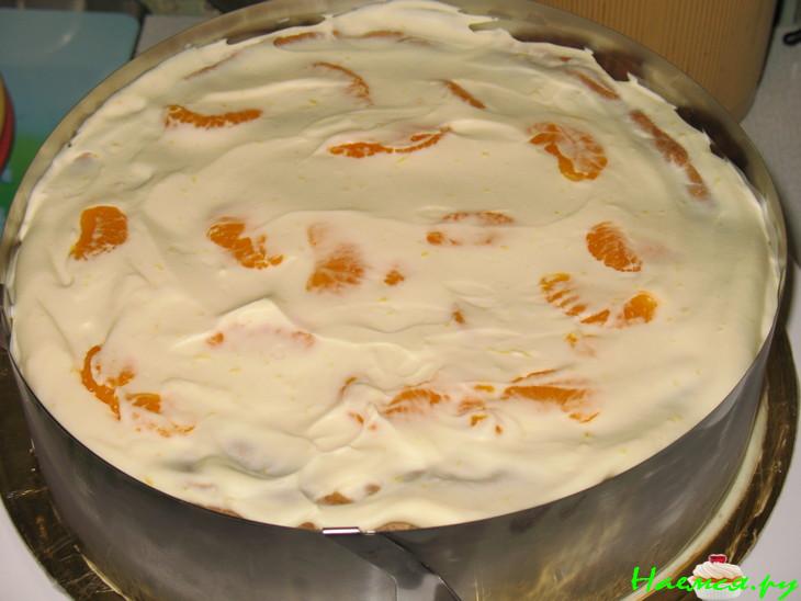 Торт из заварного теста с винным кремом