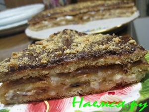 Торт за 30 минут, на сковороде, очень нежный