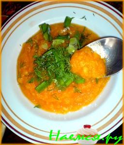 Тыквенный суп-пюре (постный вариант)