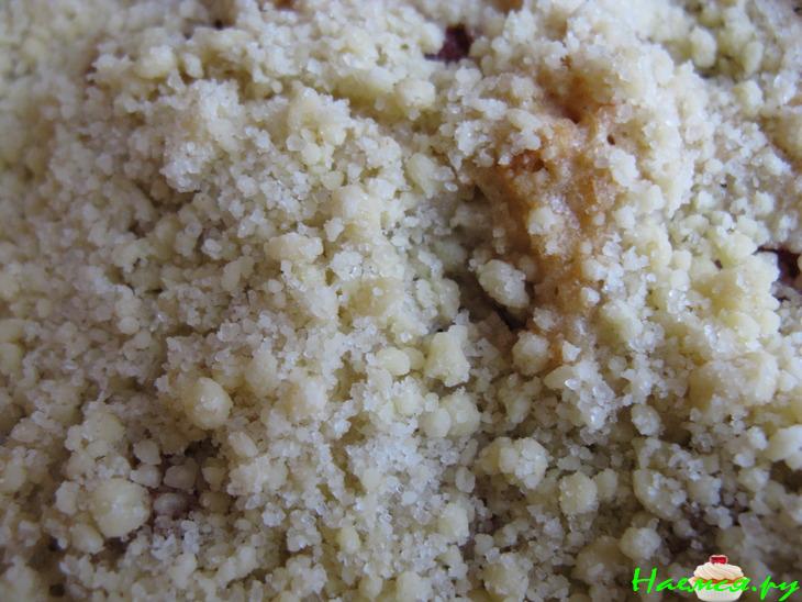 Пирог на газировке с вишней и посыпкой 'Штрейзель' Пирог на газировке с вишней и посыпкой 'Штрейзель'