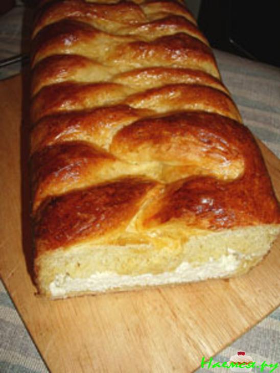 Плетенка с творогом