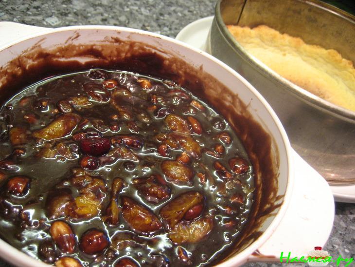 Флорентийский пирог (наоборот) с шоколадной ириской Флорентийский пирог (наоборот) с шоколадной ириской