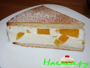 Йогуртовый торт с фруктами