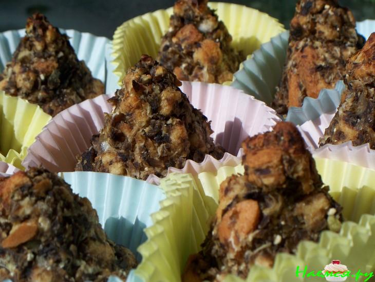 Трюфели из опят с сухариками