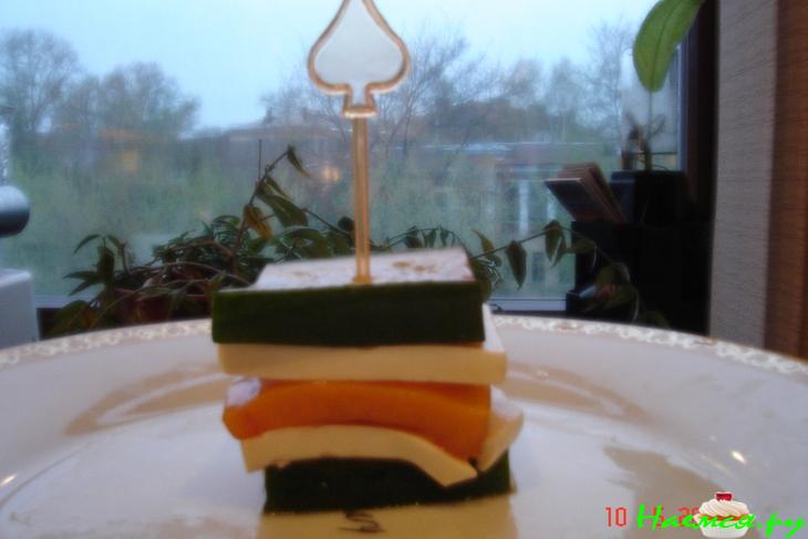 Закуска с болгарским перцем и брынзой