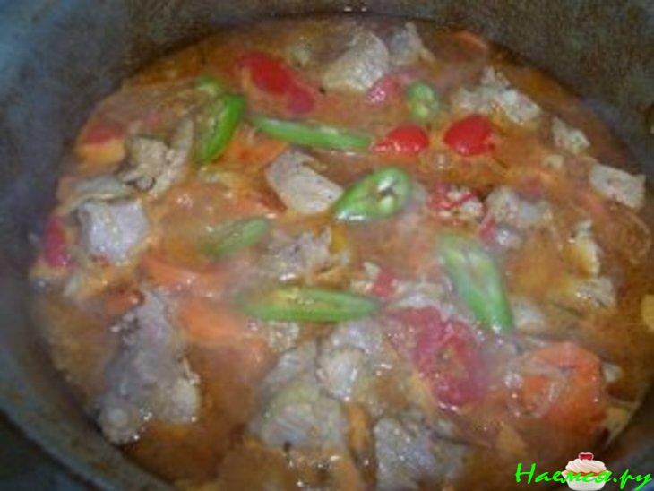 Индюшатина (красное мясо) с овощами