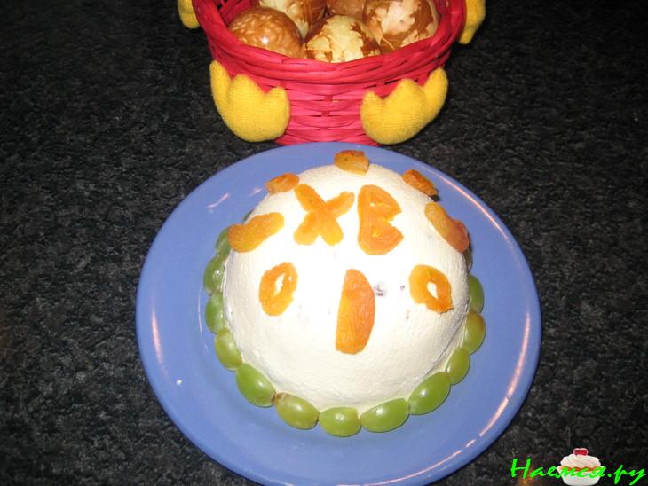 Пасха творожно-ванильная с изюмом