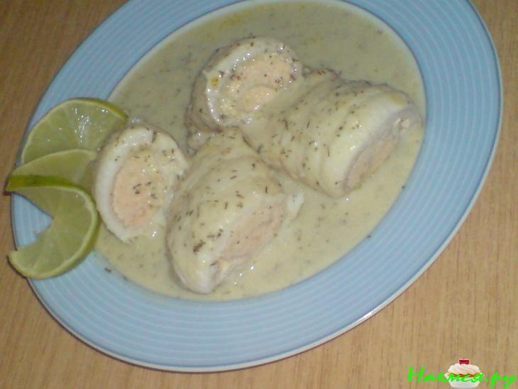 Рыбные рулеты с рыбной начинкой