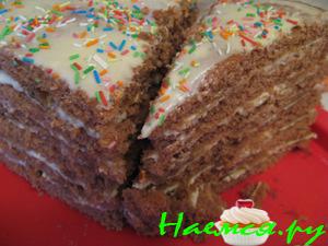 Банановый торт со сгущенкой