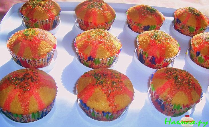 Рождественские маффины с желе