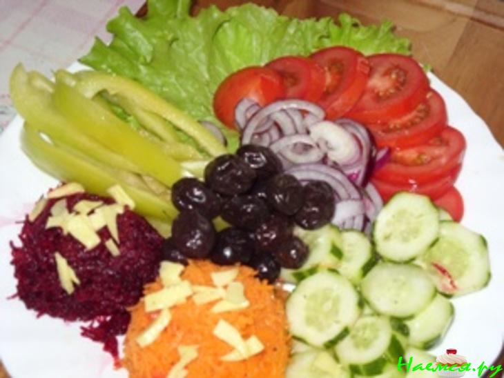 Куриный хлебец с овощами, с "сырно-куражной" начинкой