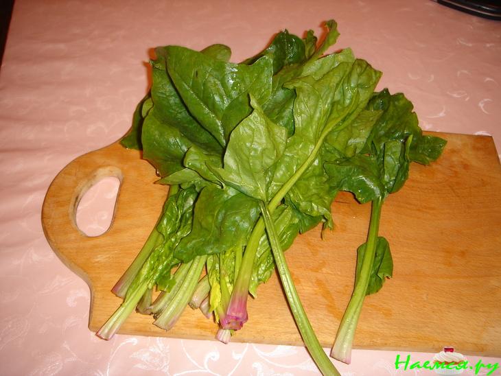 Суп-крем из шпината с зеленой фасолью