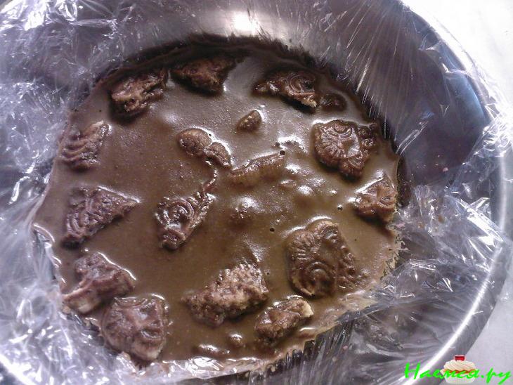 Кофейно-вишневое бланманже