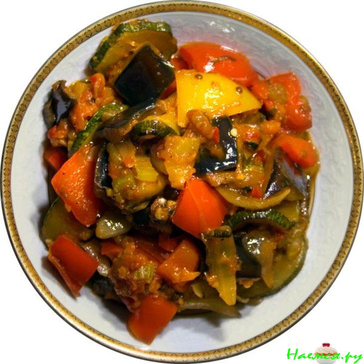 Рататуй с чесноком