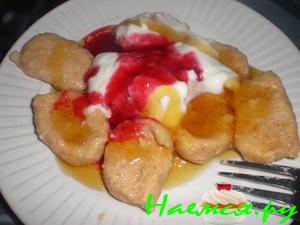 Ленивые вареники из сладкого картофеля