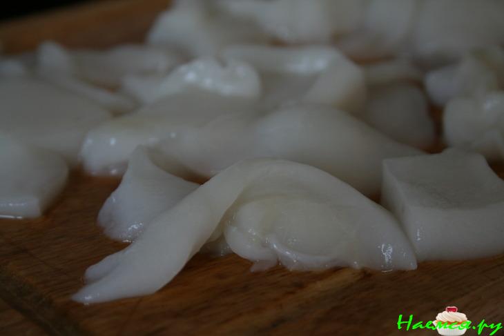 Кальмары в обычном кляре Кальмары в обычном кляре