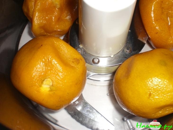 Миндально-мандариновый тортик (без жира,муки и сахара)