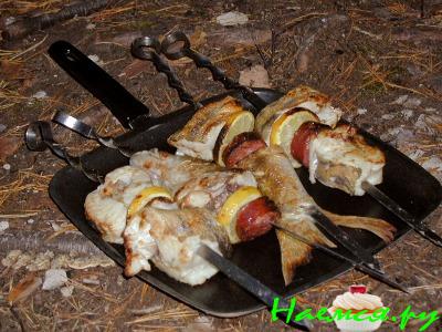 Шашлык из судака Шашлык из судака