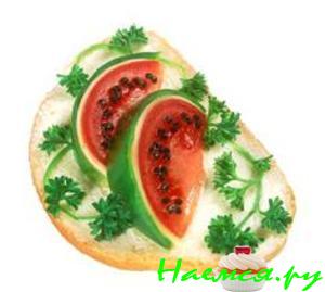 Арбузный бутербродик!