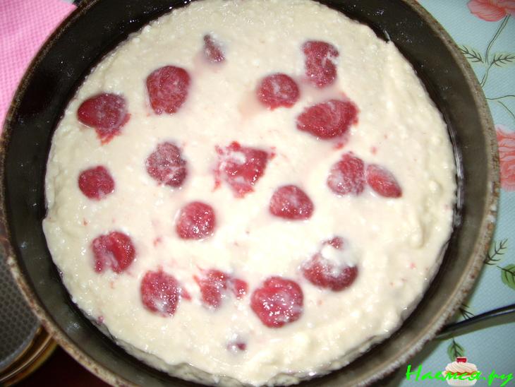 Творожный торт с клубникой