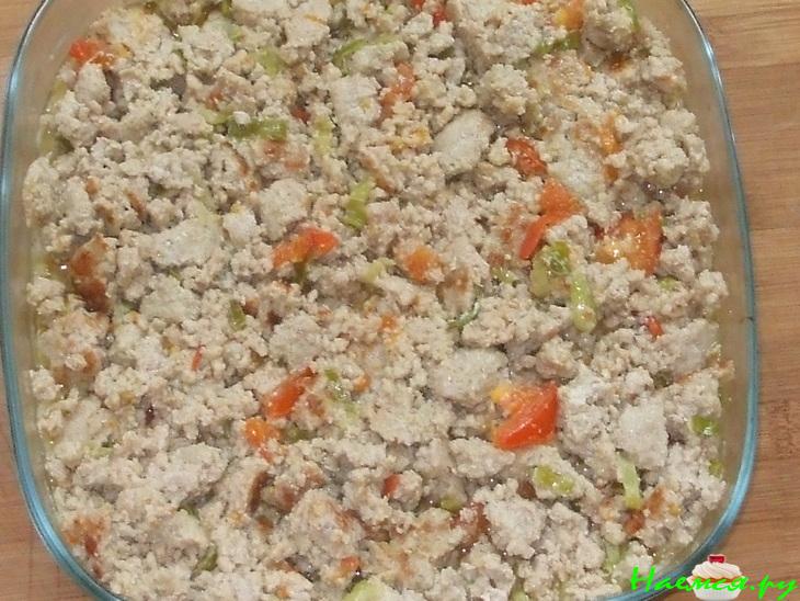 Простая запеканка (картофель и свиной фарш)