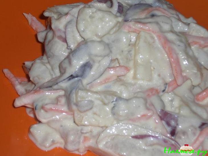 Сельдь с сельдью и ананасами