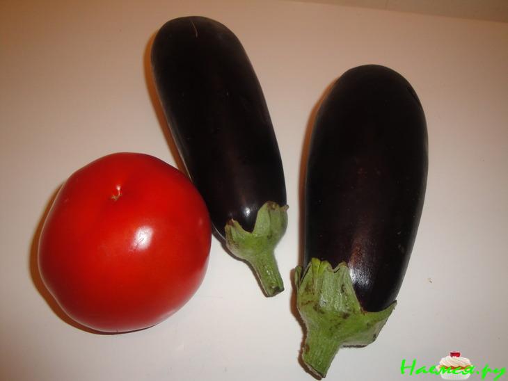 Пирог из рубленного теста с баклажанами