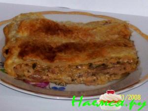 Пирог с мясом и капустой