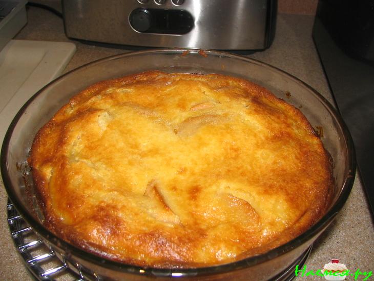 Яблочный пирог с заливкой