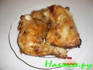 Окорочка фаршированные луком