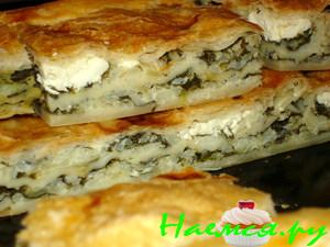 Пирог (пита) со щавелем, рисом и фетой Пирог (пита) со щавелем, рисом и фетой