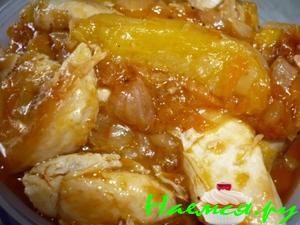 Томатная курица в абрикосах