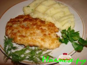 Рыбное филе в кокосовой панировке