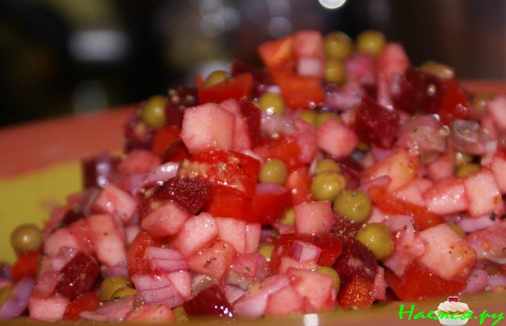 Лёгкий "винегрет" с селёдкой