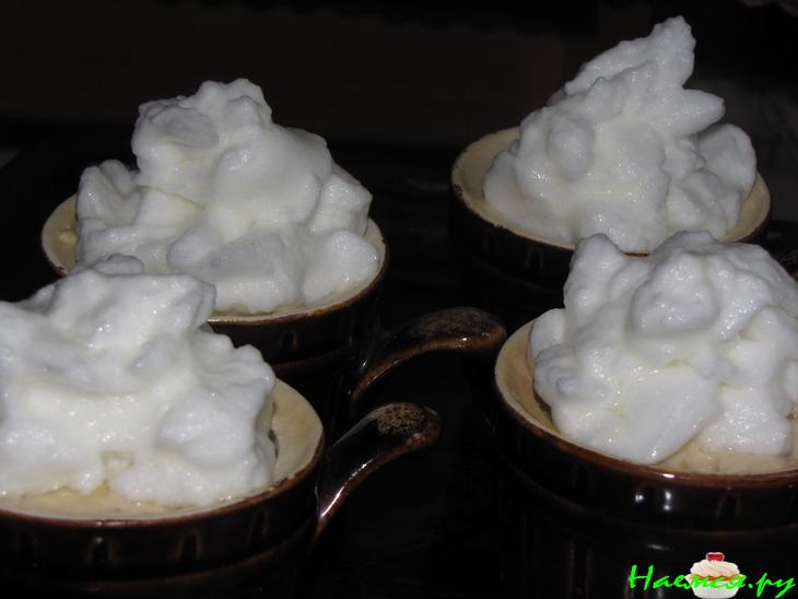 Запечённое суфле из консервированной горбуши