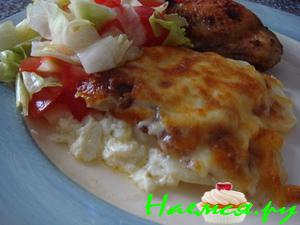 Ароматный картофель с сыром моцарелла Ароматный картофель с сыром моцарелла