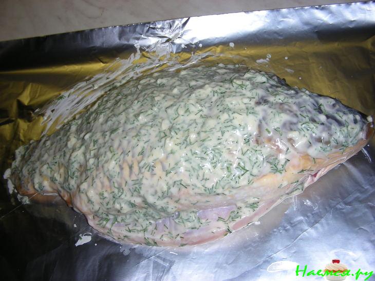 Чесночно-укропный карп