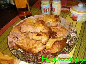 Пирог грибной с ветчиной и сыром Пирог грибной с ветчиной и сыром
