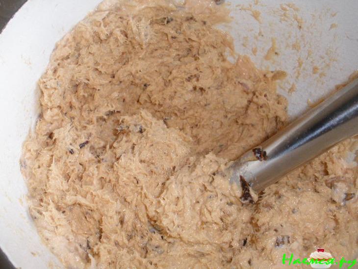 Сырно-лососевый пирог