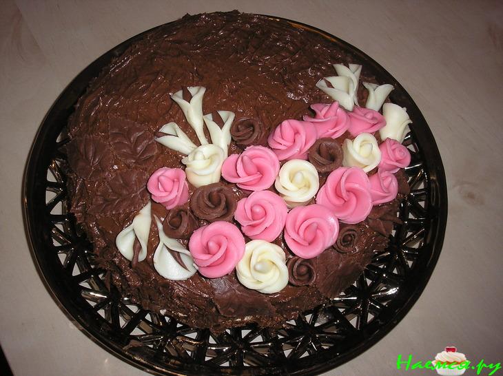 Ореxово-шоколадный торт (очень простой,но невероятно вкусный)