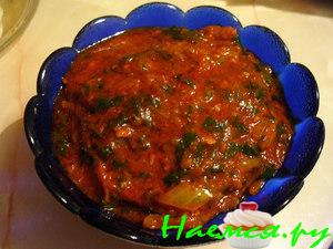 Печень с манго, лимоном и карри Печень с манго, лимоном и карри