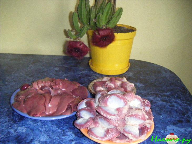 Оригинальный "Плов" с куриными потрошками Оригинальный "Плов" с куриными потрошками